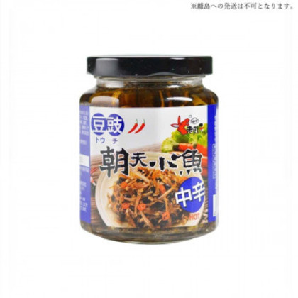 友盛貿易 老騾子 豆鼓朝天小魚 小魚の豆鼓入り辛味調味料 240g×24本 0210216 |b03