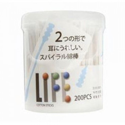 平和メディク ライフ スパイラル綿棒 200本入×60セット 6136 |b03