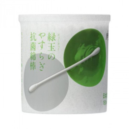 平和メディク 緑玉のやすらぎ抗菌綿棒 180本入×60セット 7778 |b03