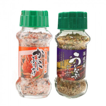 みなり かにふりかけ 85g・国産うなぎふりかけ 75g 各15個セット |b03
