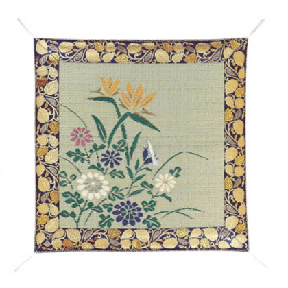 サカエ金襴 御前藺草(いぐさ)座布団 極楽鳥花 両面 |b03 12,700円