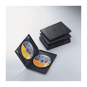 送料無料 (まとめ)エレコム DVDトールケース CCD-DVD05BK〔×10セット