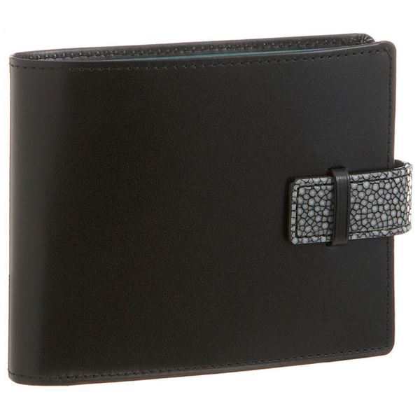 送料無料 Colore Borsa（コローレボルサ） 二つ折りコインケース付き財布 ブラック MG-001 |b04のサムネイル