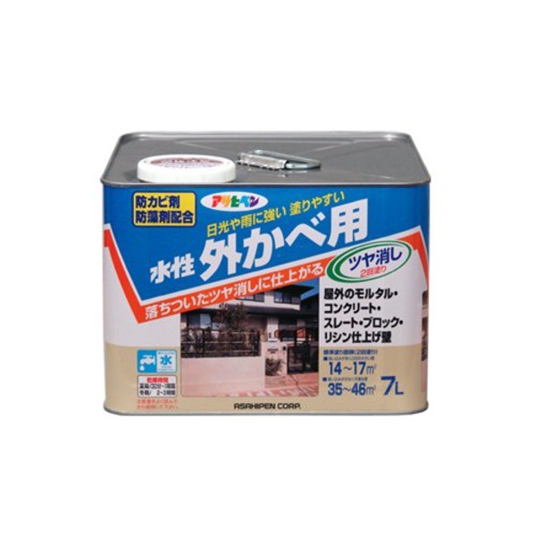 送料無料 水性外カベツヤ消し ホワイト 7L〔代引不可〕 |b04の通販はau PAY マーケット パンダファミリー au PAY  マーケット－通販サイト