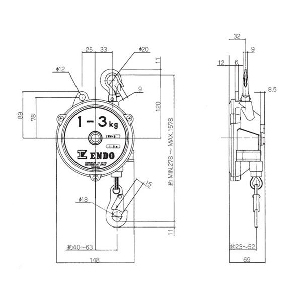 送料無料 遠藤工業 EW-3 スプリングバランサー |b04の通販はau PAY