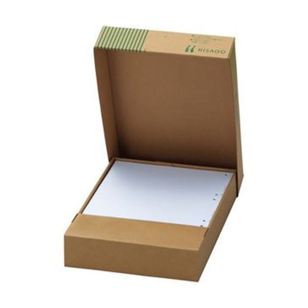 まとめ）TANOSEE スマイル用LBP用紙A4汎用白紙 3分割 6穴 1箱(500枚