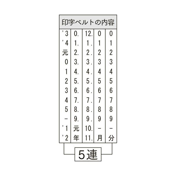 正規取扱店】 業務用30セット サンビー 回転印 欧文日付3号 TKA-D03