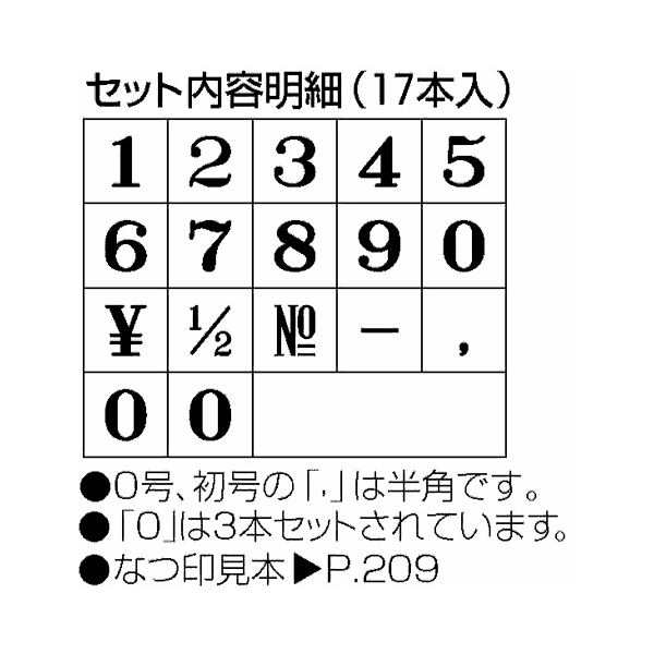 送料無料 (まとめ) シヤチハタ 柄付ゴム印 連結式 数字(セット