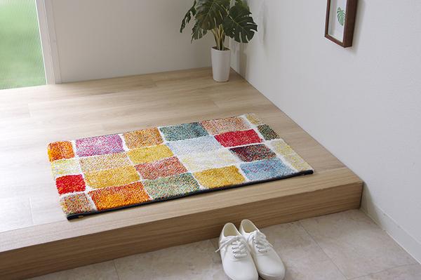 トルコ製 玄関マット/フロアマット (約70×120cm) 高耐久性 抗菌防臭 消臭機能 (入口 エントランス) |b04の通販は