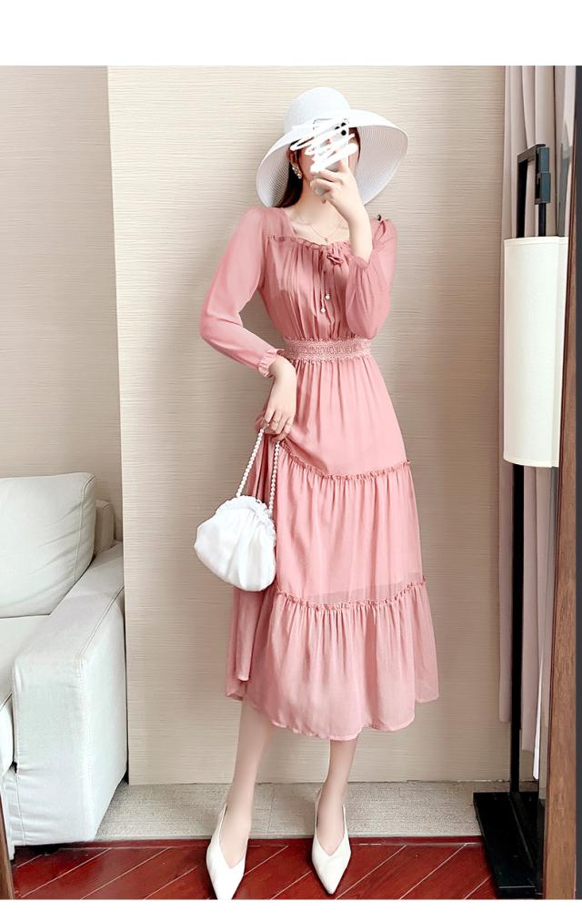 新作 レディース ワンピース ピンク ロング丈 ロングワンピース 着痩せ 長袖 半袖 ピンク 春 秋の通販はau Pay マーケット Kiseki