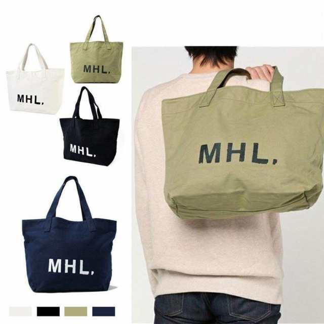 MHL.トートバッグ バッグ トートバッグ マーガレットハウエル キャンバス バッグ 2Way 　ハンド ショルダー プリントロゴ 送料無料｜au  PAY マーケット