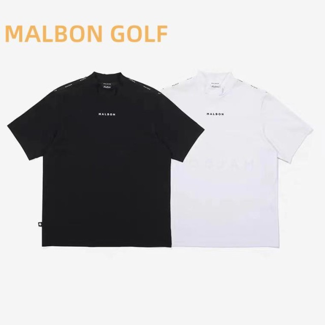 Malbon Golf(マルボンゴルフ) トップス レディース 無地 かわいい 速乾運動 通気半袖Light純色バケツキャッププリント Tシャツ