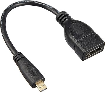 エスエスエーサービス microHDMI 変換ケーブル タイプD(オス)-タイプA