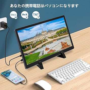 Corkea モバイルモニター13.3インチ モバイルディスプレイタッチパネル 1920*1080解像度 非光沢 IPS その他