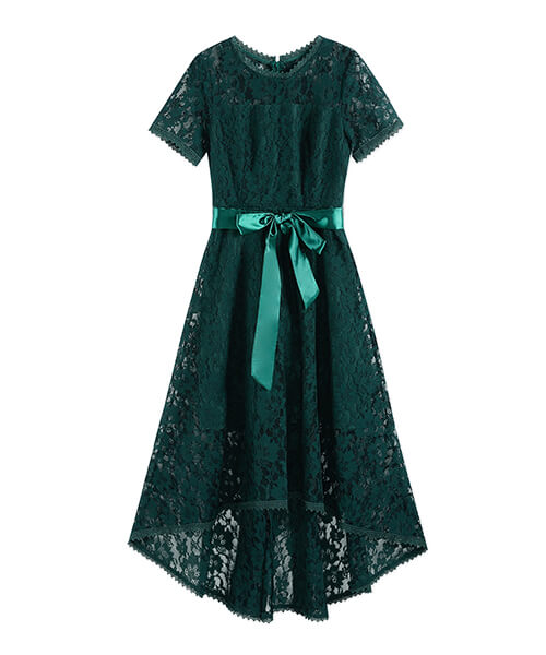 結婚式 パーティードレス 二次会 お呼ばれドレス グリーン Mサイズ グリーン 緑 パーティードレス通販 Dress Room