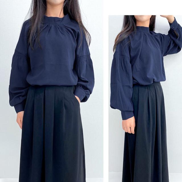 ella 黒 パフスリーブ トップス 長袖 ella 黒 パフスリーブ トップス 長袖