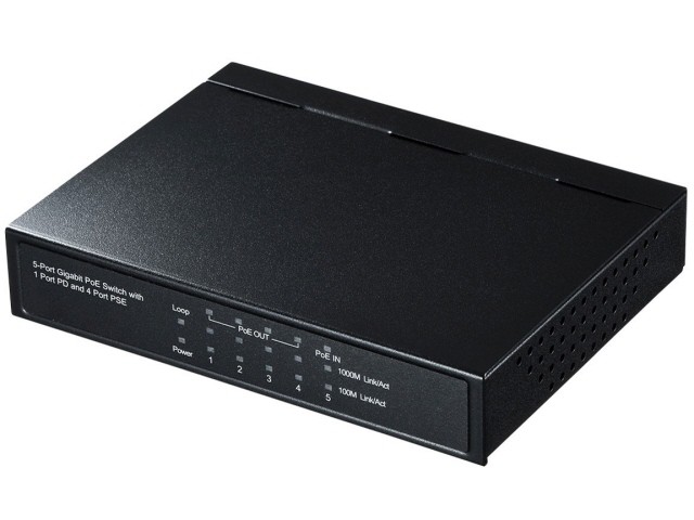サンワサプライ ネットワークハブ LAN-GIH5PSEPDの通販は