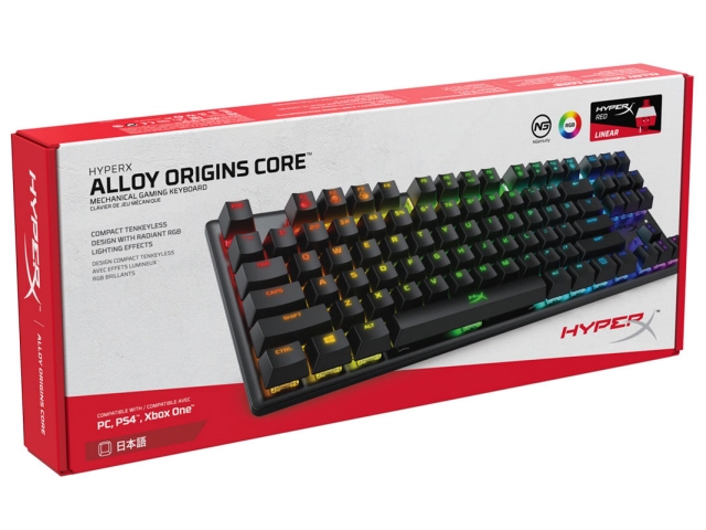 HyperX キーボード Alloy Origins Core HX-KB7RDX-JP 赤軸の通販はau