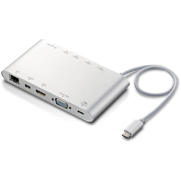エレコム USBハブ DST-C08SV [シルバー]