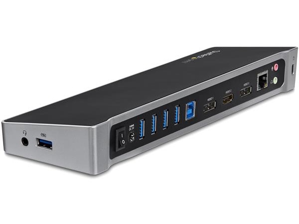 StarTech.com USBハブ USB3DOCKH2DP [ブラック&シルバー]