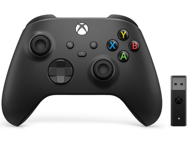 マイクロソフト ゲーム周辺機器 Xbox ワイヤレス コントローラー + ワイヤレス アダプタ for Windows 10 1VA-00005 [カーボン ブラック]の通販は