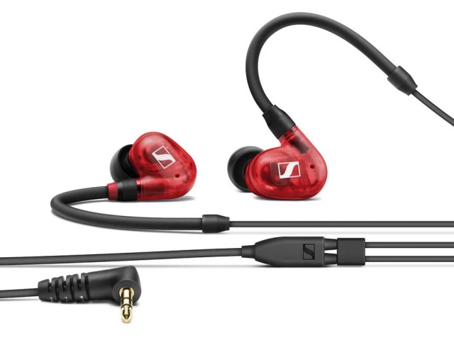 Sennheiser ie100pro 赤色 イヤホンと銀メッキケーブル
