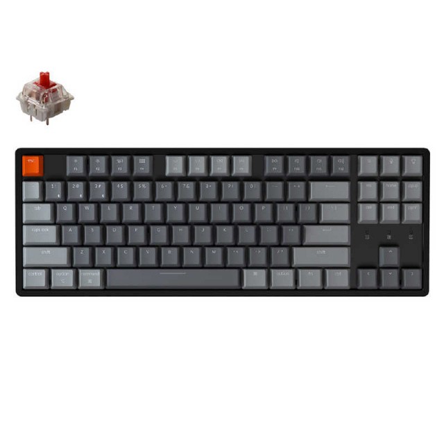 Keychron キーボード K8 Wireless Mechanical Keyboard K8-87-RGB-Red-US 赤軸の通販は