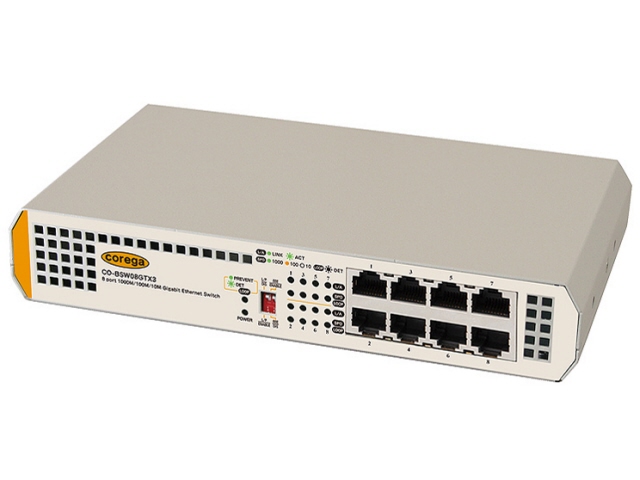 COREGA スイッチングハブ(ネットワークハブ) CO-BSW08GTX3の通販は
