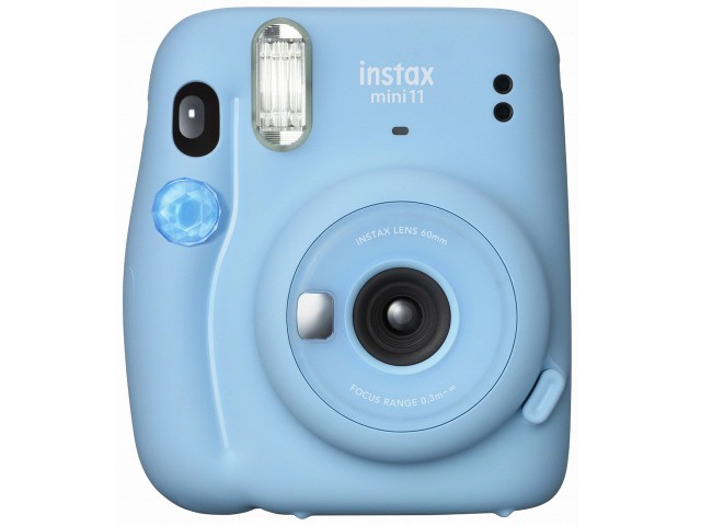 富士フイルム インスタントカメラ instax mini 11 チェキ [スカイブルー]