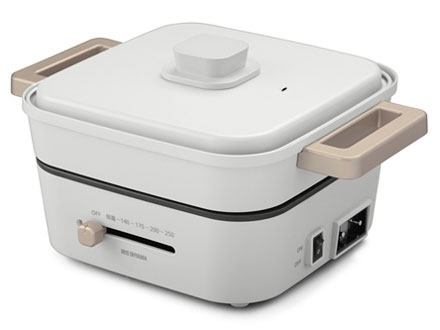 アイリスオーヤマ ホットプレート IGU-P3-H [ライトグレー]