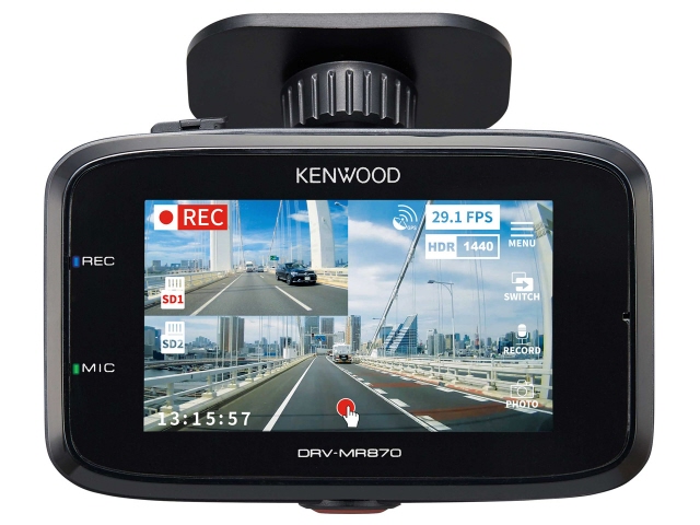 KENWOOD DRV-MR870 ドライブレコーダー GPS機能付き