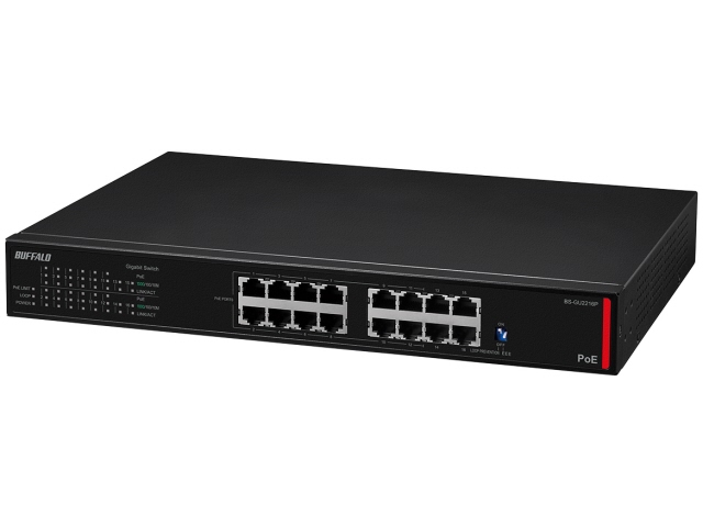 バッファロー スイッチングハブ(ネットワークハブ) BS-GU2216P [ブラック]