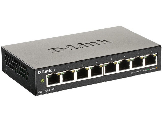 D-Link スイッチングハブ(ネットワークハブ) DGS-1100-08V2/A1の通販は 17,503円