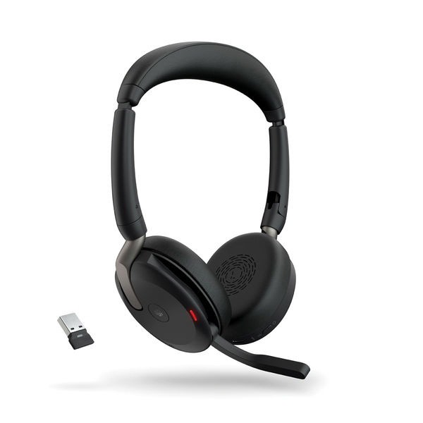 Jabra ヘッドセット Evolve2 65 Flex - USB-A MS ステレオ (ワイヤレス充電)