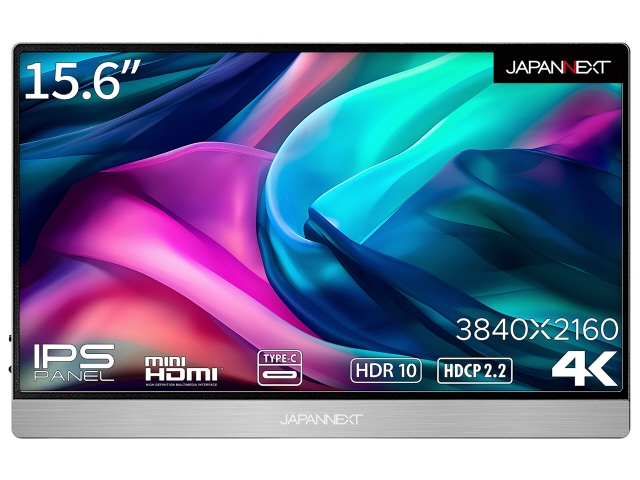 なページ JAPANNEXT PCモニター・液晶ディスプレイ JN-MD-IPS1561UHDR