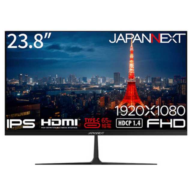 JAPANNEXT PCモニター・液晶ディスプレイ JN-i2382FHD-C65W [23.8インチ]の通販は