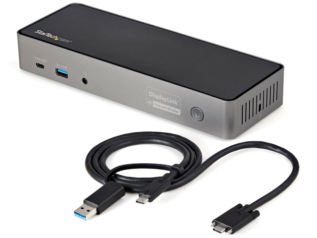 StarTech.com USBハブ DK31C3HDPD [ブラック&グレー]