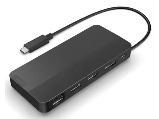 Lenovo USBハブ Lenovo USB Type-C デュアルディスプレイ トラベルドック(ACアダプターなし) 40B90000WW [エクリプスブラック]の通販は