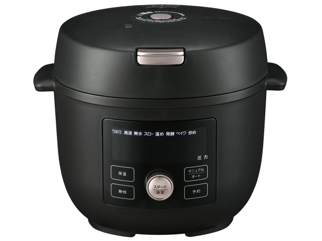 タイガー魔法瓶 圧力鍋 TIGER COOKPOT COK-B220-KM [マットブラック]