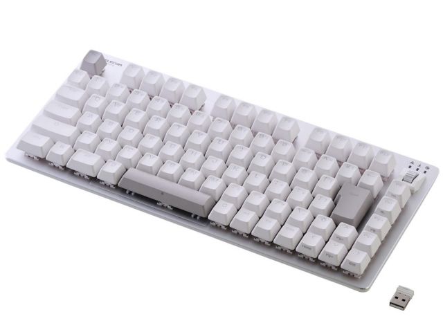 エレコム キーボード V custom TK-VK520LWH 赤軸 [ホワイト]の通販は 31,460円