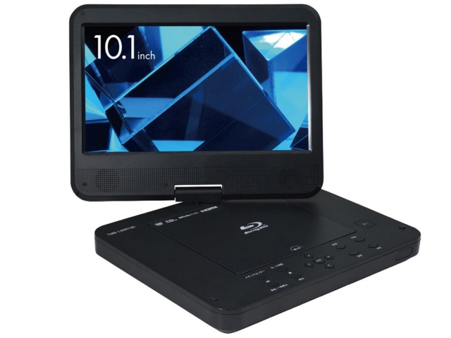 YAMAZEN ポータブルブルーレイ・DVDプレーヤー キュリオム TMB-101C(B) [ブラック]