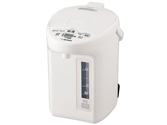 象印 電気ポット VE電気まほうびん 優湯生 CV-TF30-WA [ホワイト]