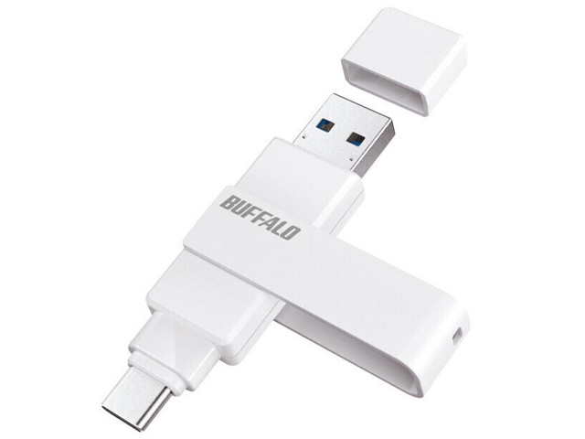 バッファロー USBメモリー RUF3-ACR256G-W/C [256GB ホワイト]