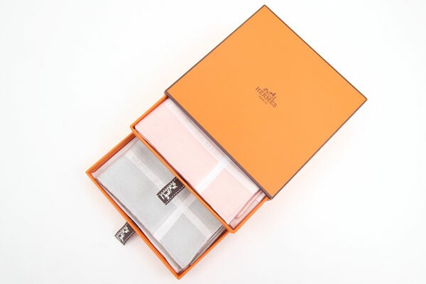 HERMES エルメス ハンカチ セット メンズ レディース 2枚セット-