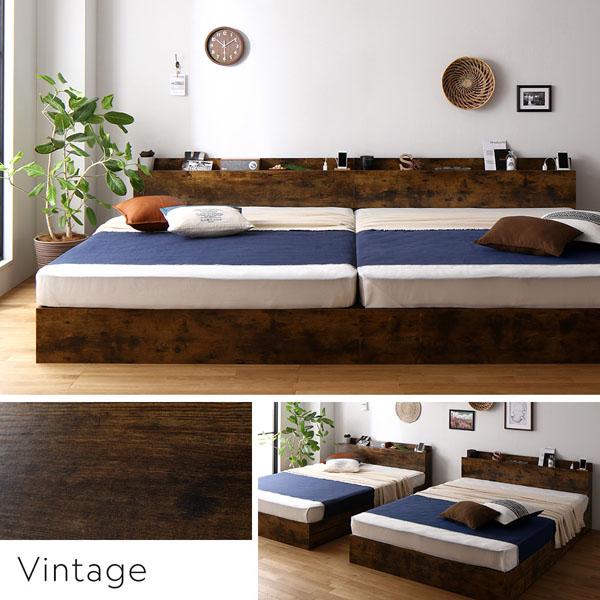 収納付きベッド ワイドキングサイズベッド240（S+D） マットレス付き ポケットコイル ホワイト ベッド ワイドキング 240 S＋D 国産ポケットコイルマットレス付 ハード