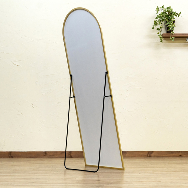 シャンパンゴールド アンティーク姿見 180x90cm 巨大 全身鏡
