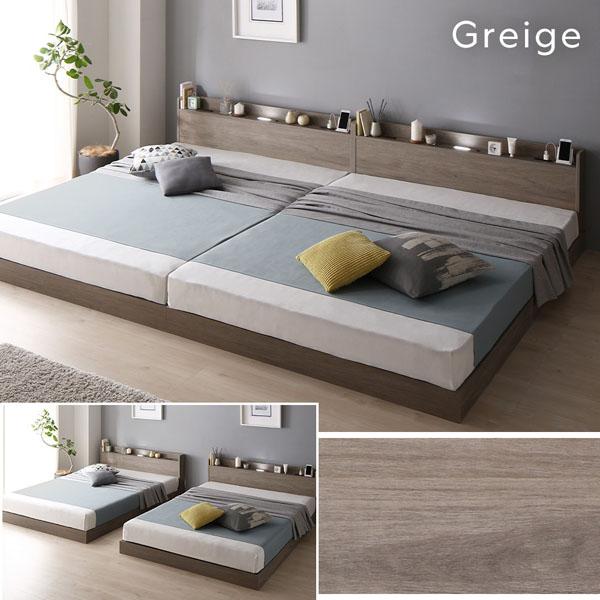 クイーンサイズベッド 白 ホワイト ベッド クイーンベッド 160 SS+SS 2