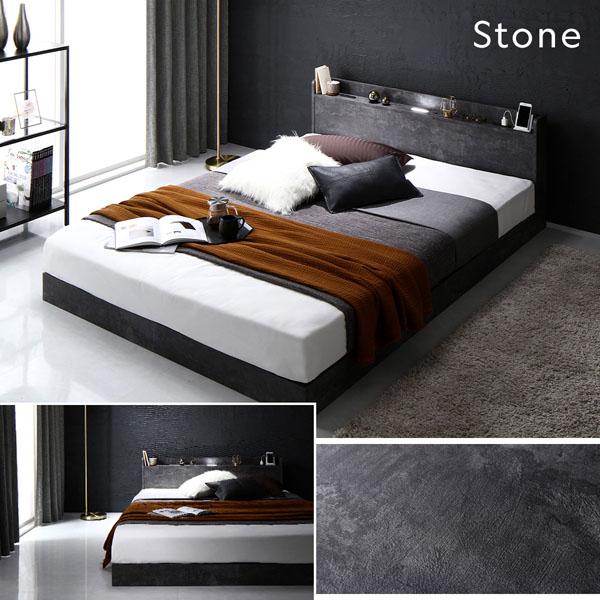 ベッド ダブル ベッドフレームのみ ブラウン ローベッド 低床 組立品