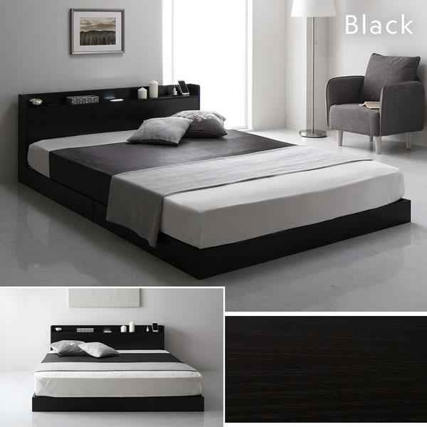 セミダブルベッド 白 ホワイト ベッド ボンネルコイルマットレス付き