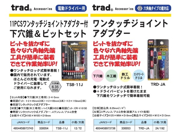 (お得セット×15個セット) TRAD 木工用兼用ビット/先端工具 (穴径：21mm) インパクト12V対応 TWK21.0 (DIY用品/大工道具) | YUEWO プロ木工トリマービットセット 超硬ルーターセット 15